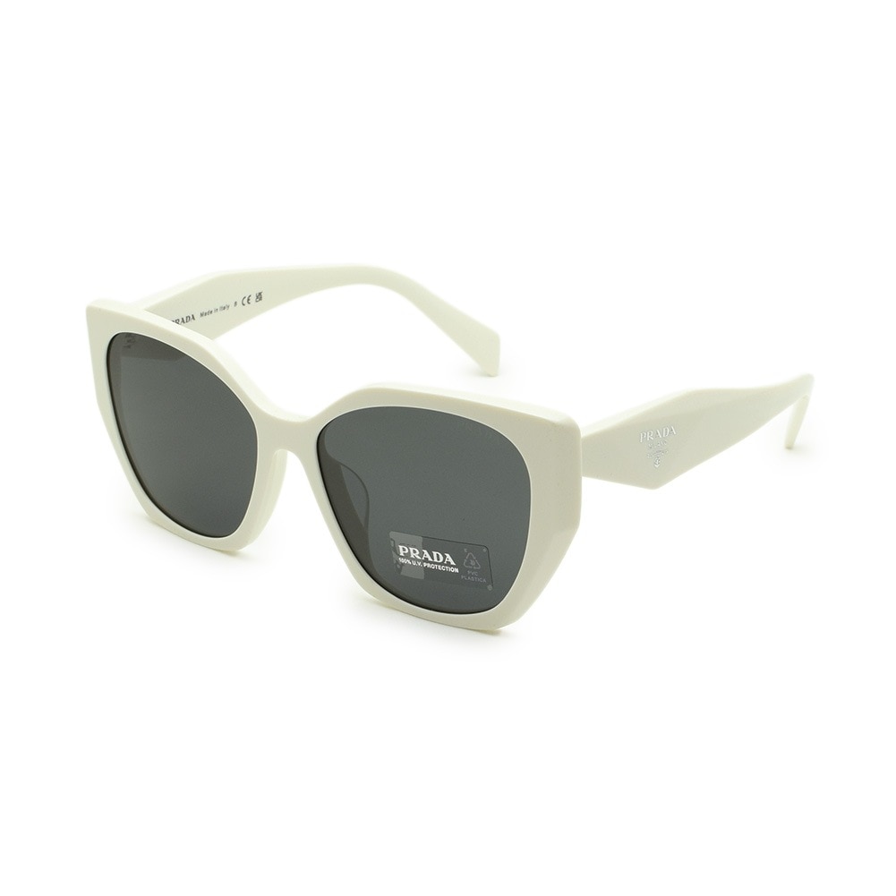 プラダ サングラス PR19ZSF 1425S0 56 ホワイト アジアンフィット レディース UVカット SPR 19Z-F 142-5S0 PRADA【送料無料（※北海道・沖縄は1,000円）】