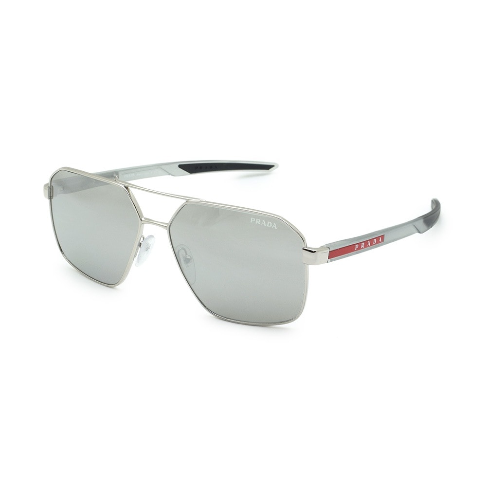 プラダ サングラス PS55WS 1BC07F 60 シルバー ノーズパッド メンズ UVカット SPS 55W 1BC-07F PRADA【送料無料（※北海道・沖縄は1,000円）】