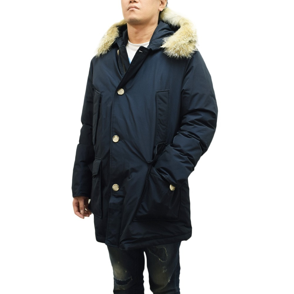ウールリッチ ダウン ARCTIC DETACHABLE FUR PARKA メルトンブルー メンズ CFWOOU0482MRUT0001-MLB WOOLRICH【送料無料（※北海道・沖縄は1,000円）】