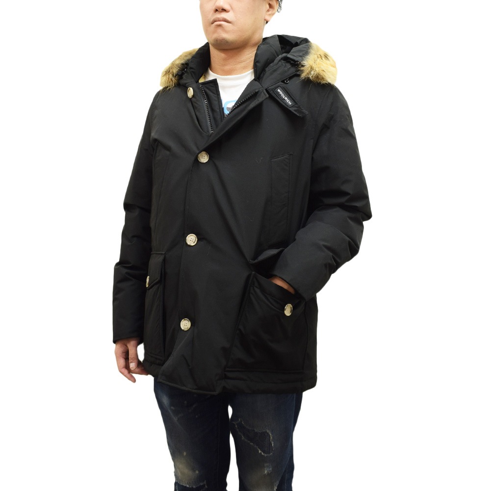 ウールリッチ ダウン ARCTIC DETACHABLE FUR ANORAK ブラック メンズ CFWOOU0484MRUT0001-BLK WOOLRICH【送料無料（※北海道・沖縄は1,000円）】