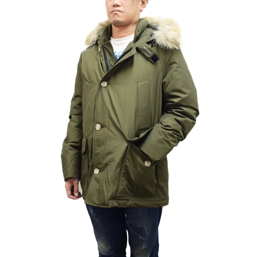 ウールリッチ ダウン ARCTIC DETACHABLE FUR ANORAK ダークグリーン メンズ CFWOOU0484MRUT0001-DAG WOOLRICH【送料無料（※北海道・沖縄は1,000円）】