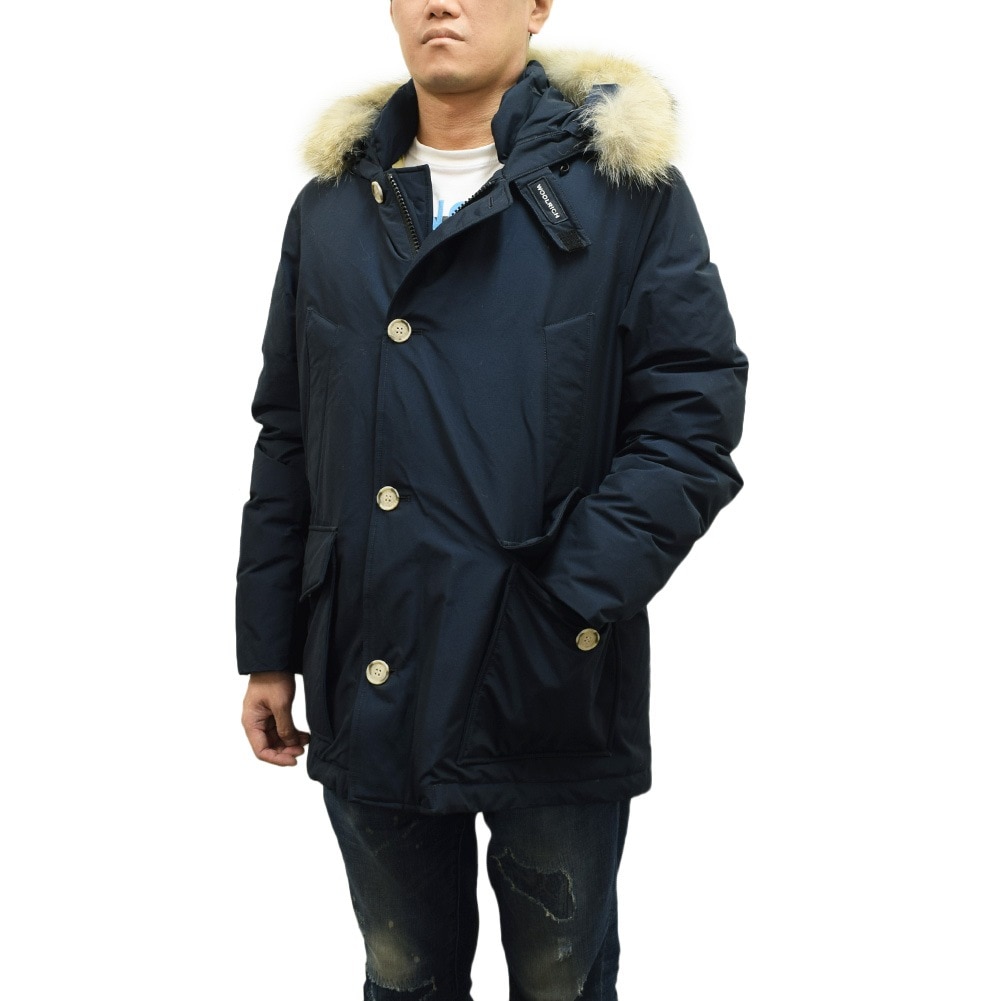 ウールリッチ ダウン ARCTIC DETACHABLE FUR ANORAK メルトンブルー メンズ CFWOOU0484MRUT0001-MLB WOOLRICH【送料無料（※北海道・沖縄は1,000円）】