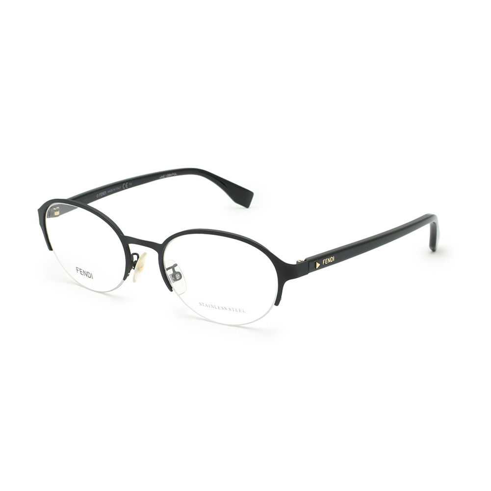 FENDI フェンディ メガネ フレーム FF 0338/F 003 52 ブラック ノーズ