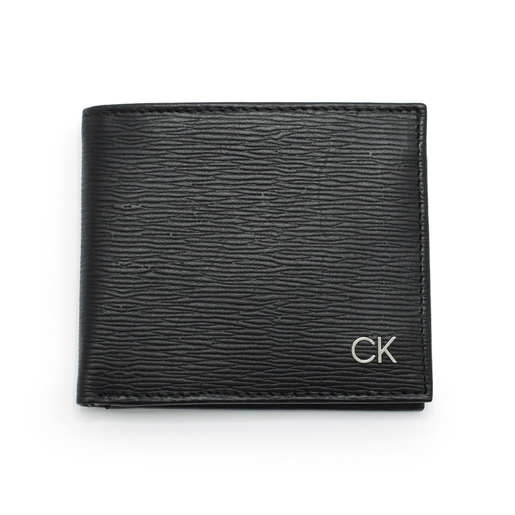 訳あり！カルバンクライン 二つ折り財布 31CK130008 ブラック メンズ 小銭入れあり Calvin Klein CK【送料無料（※北海道・沖縄は1,000円）】