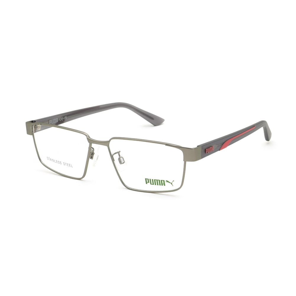 【国内正規品】PUMA プーマ 眼鏡 フレーム のみ PU0474OA-003 ルテニウム ノーズパッド メンズ【送料無料（※北海道・沖縄は1,000円）】