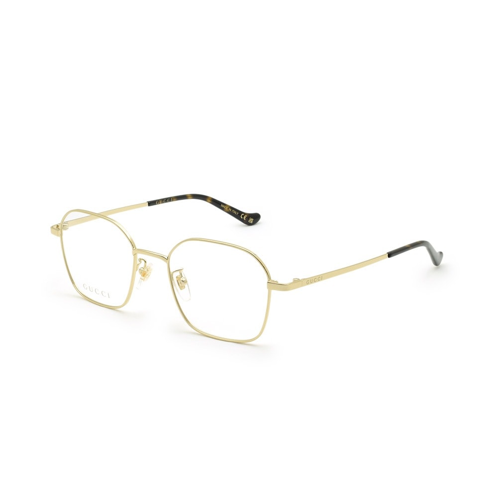 グッチ メガネ  眼鏡 フレーム のみ GG1611OA-001 ゴールド ノーズパッド メンズ レディース ユニセックス GUCCI【送料無料（※北海道・沖縄は1,000円）】