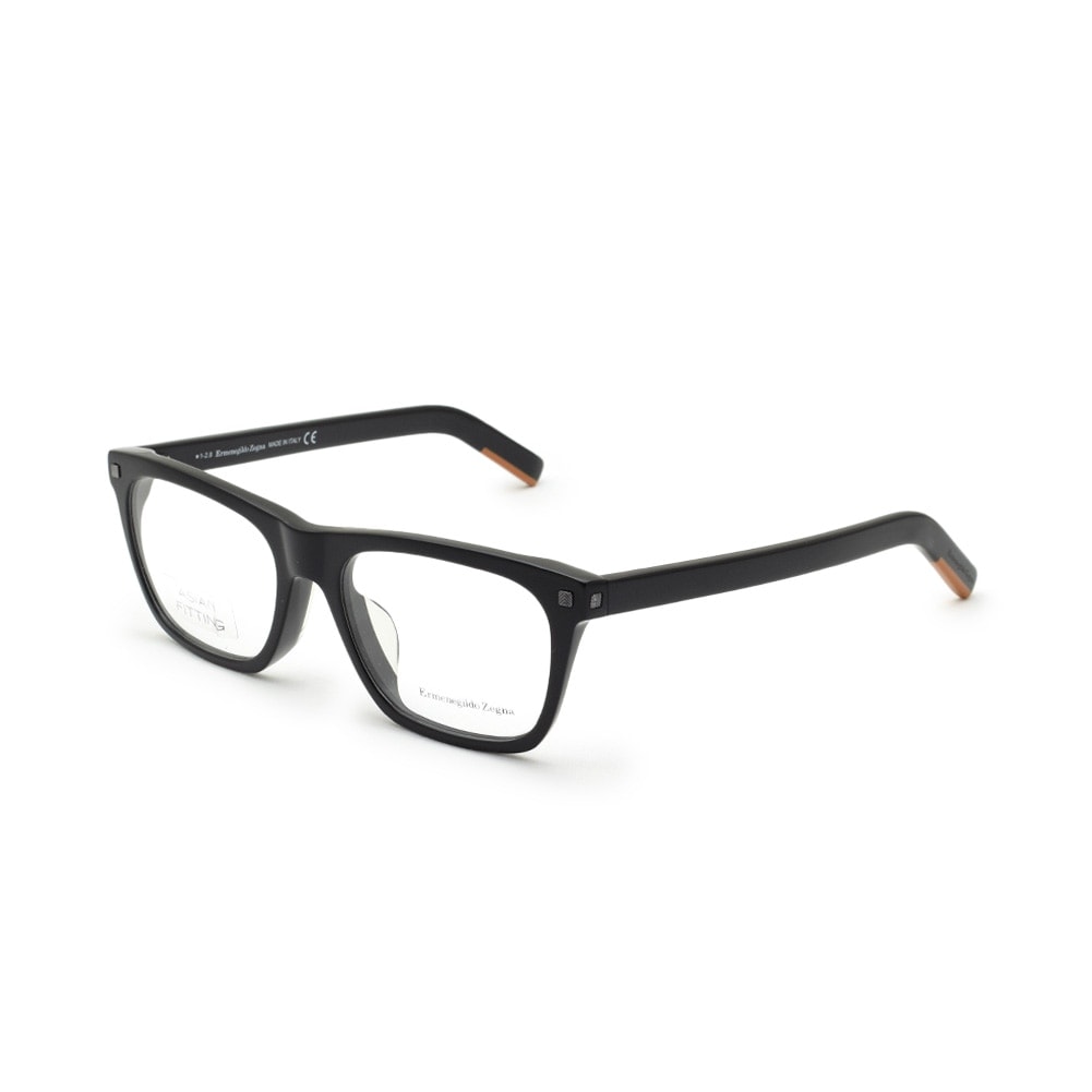 エルメネジルド・ゼニア メガネ EZ5136-F/V-001 ブラック アジアンフィット メンズ レディース ユニセックス 眼鏡フレーム のみ Ermenegildo Zegna【送料無料（※北海道・沖縄は1,000円）】