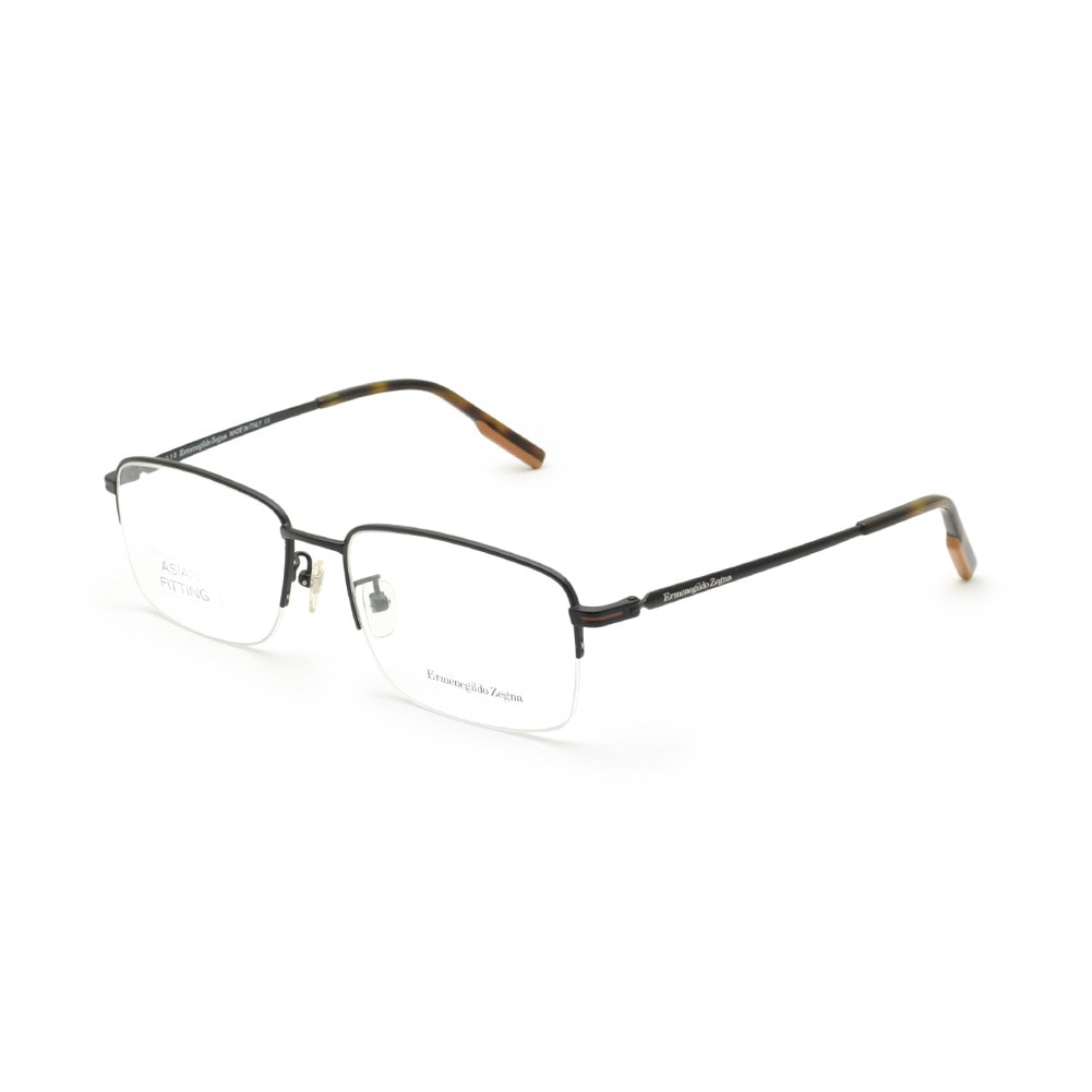 エルメネジルド・ゼニア メガネ EZ5190-D/V-002 ブラック ノーズパッド メンズ 眼鏡フレーム のみ Ermenegildo Zegna【送料無料（※北海道・沖縄は1,000円）】