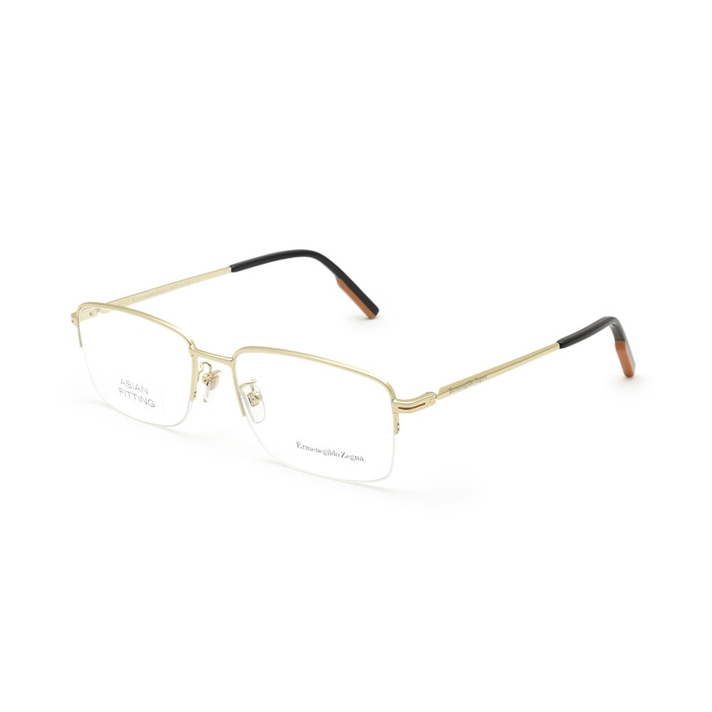 エルメネジルド・ゼニア メガネ EZ5190-D/V-032 ゴールド ノーズパッド メンズ 眼鏡フレーム のみ Ermenegildo Zegna【送料無料（※北海道・沖縄は1,000円）】
