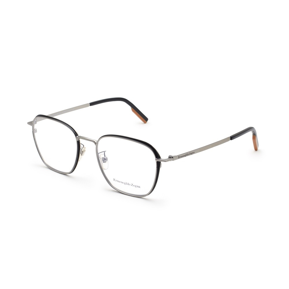 エルメネジルド・ゼニア メガネ EZ5210-D/V-014 シルバー ノーズパッド メンズ 眼鏡フレーム のみ Ermenegildo Zegna【送料無料（※北海道・沖縄は1,000円）】