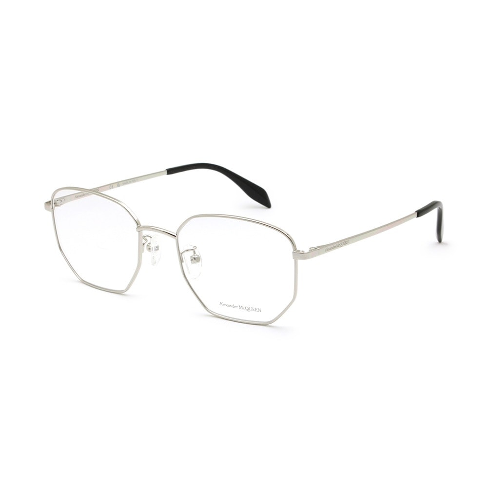 【国内正規品】アレキサンダーマックイーン メガネ フレーム AM0438O-007 シルバー ノーズパッド メンズ Alexander McQueen【送料無料（※北海道・沖縄は1,000円）】