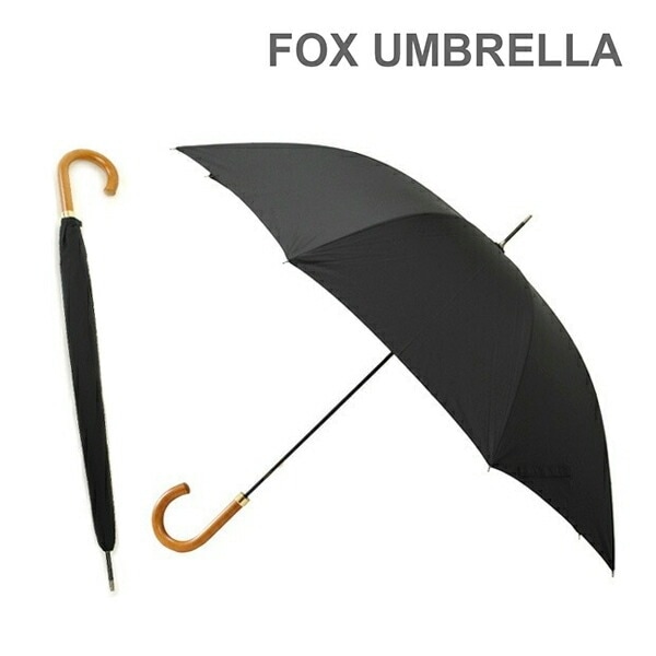 FOX UMBRELLAS フォックスアンブレラ 長傘 GM2 Malacca ブラック 雨具 ブランド傘 【送料無料（※北海道・沖縄は1,000円）】