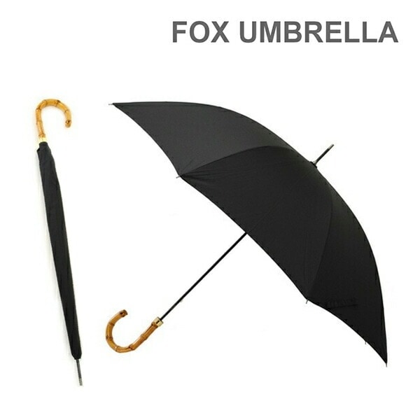 FOX UMBRELLAS フォックスアンブレラ 長傘 GM3 Whangee ブラック 雨具 ブランド傘【送料無料（※北海道・沖縄は1,000円）】