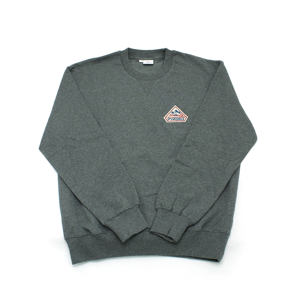 ピレネックス スウェット PHASE BRUSHED HUS017 ARDESIA MARL GREY グレー メンズ レディース ユニセックス トレーナー カットソー PYRENEX【送料無料（※北海道・沖縄は1,000円）】
