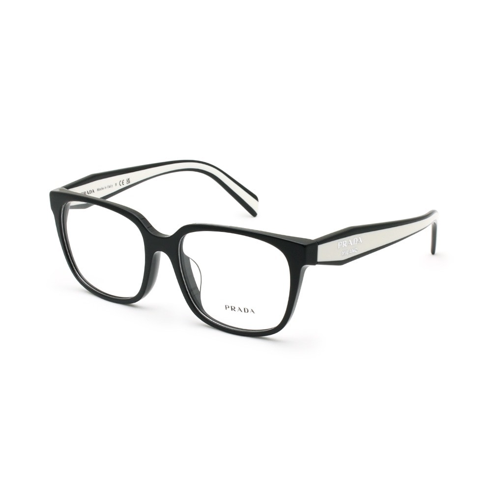 プラダ メガネフレーム のみ PR17ZVF-1AB1O1 55 ブラック アジアンフィット レディース 眼鏡 PRADA VPR 17Z-F 1AB-1O1【送料無料（※北海道・沖縄は1,000円）】