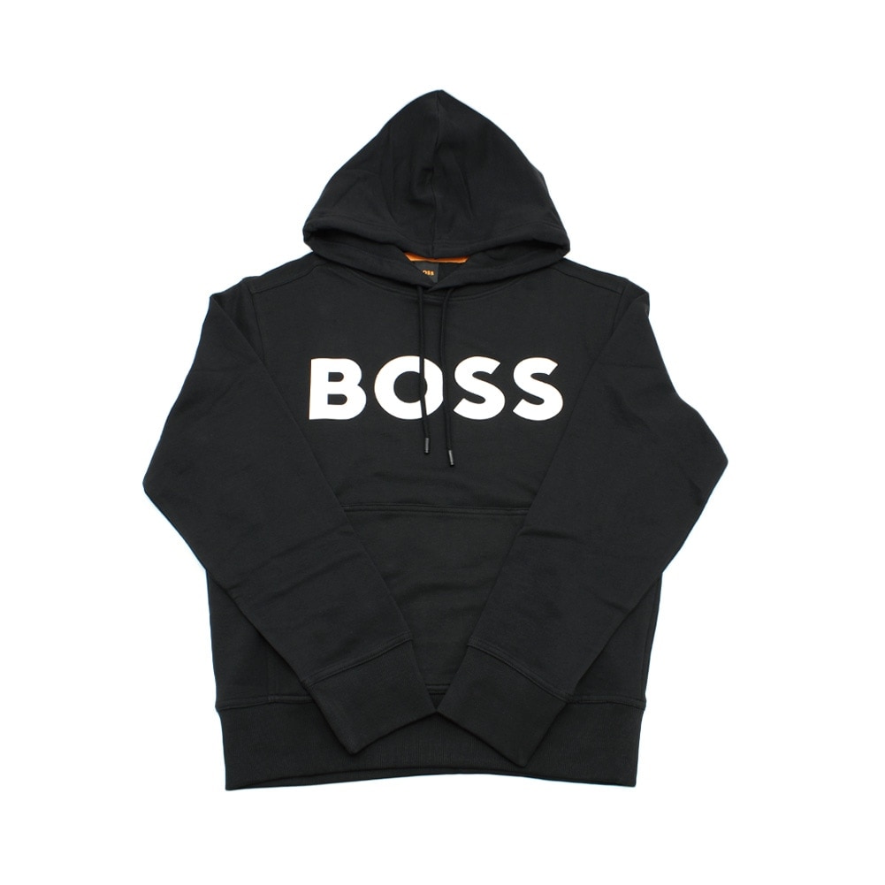 HUGO BOSS ヒューゴボス パーカー 50523074 001 ブラック メンズ フーディ ラージロゴ【送料無料（※北海道・沖縄は1,000円）】