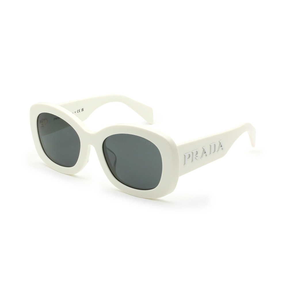 プラダ サングラス PRA13SF 1425S0 55 ホワイト アジアンフィット レディース PRADA SPR A13-F 142-5S0【送料無料（※北海道・沖縄は1,000円）】
