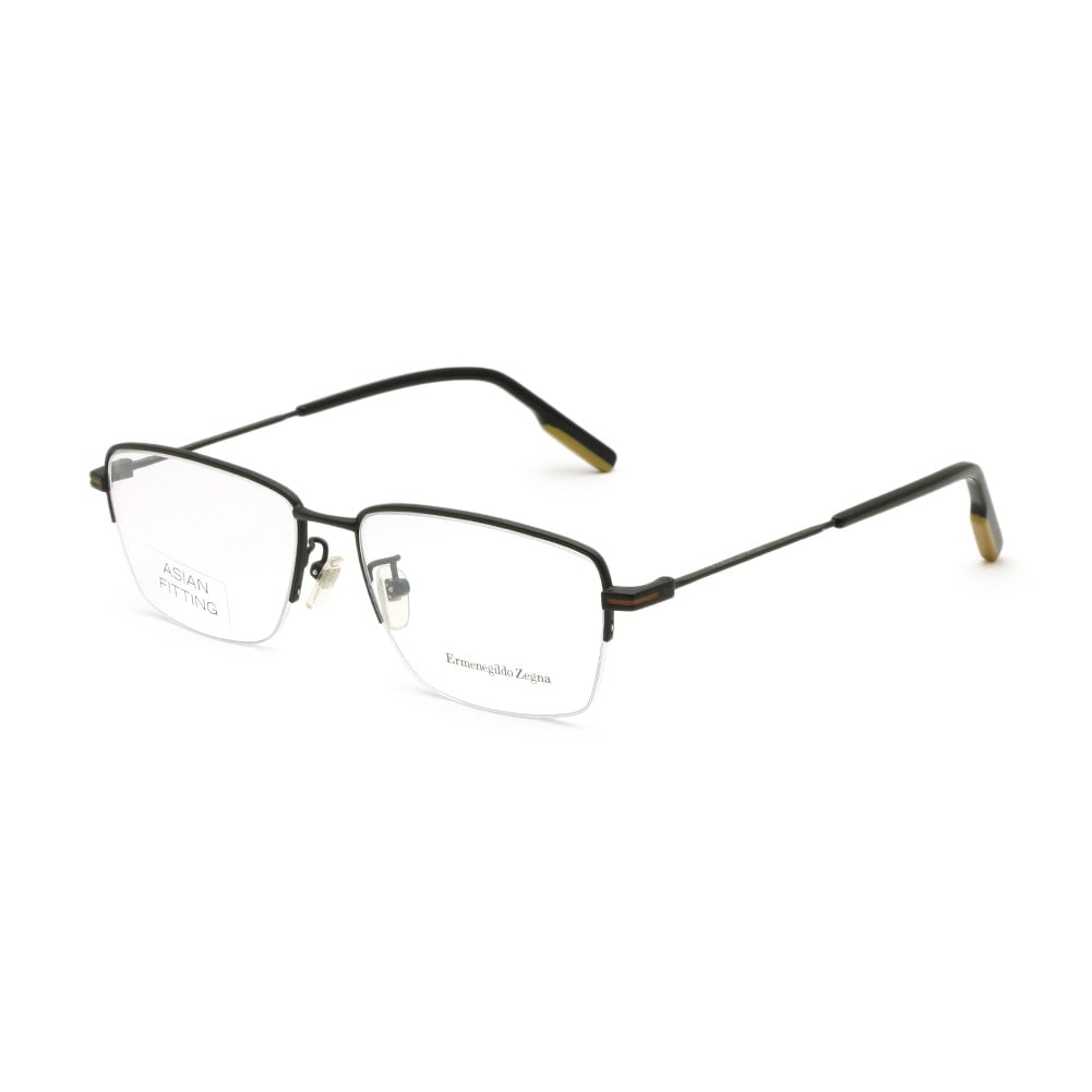 エルメネジルド・ゼニア メガネ EZ5165-D/V-002 ブラック ノーズパッド メンズ 眼鏡フレーム のみ Ermenegildo Zegna【送料無料（※北海道・沖縄は1,000円）】