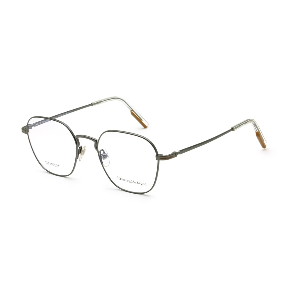 エルメネジルド・ゼニア メガネ EZ5207/V-008 ガンメタル ノーズパッド メンズ 眼鏡フレーム のみ Ermenegildo Zegna【送料無料（※北海道・沖縄は1,000円）】