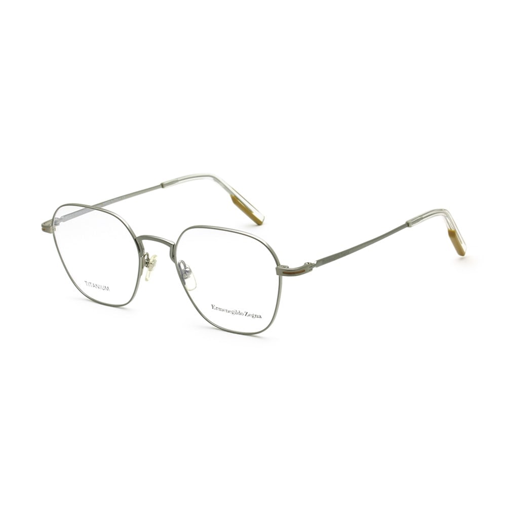 エルメネジルド・ゼニア メガネ EZ5207/V-016 シルバー ノーズパッド メンズ 眼鏡フレーム のみ Ermenegildo Zegna【送料無料（※北海道・沖縄は1,000円）】