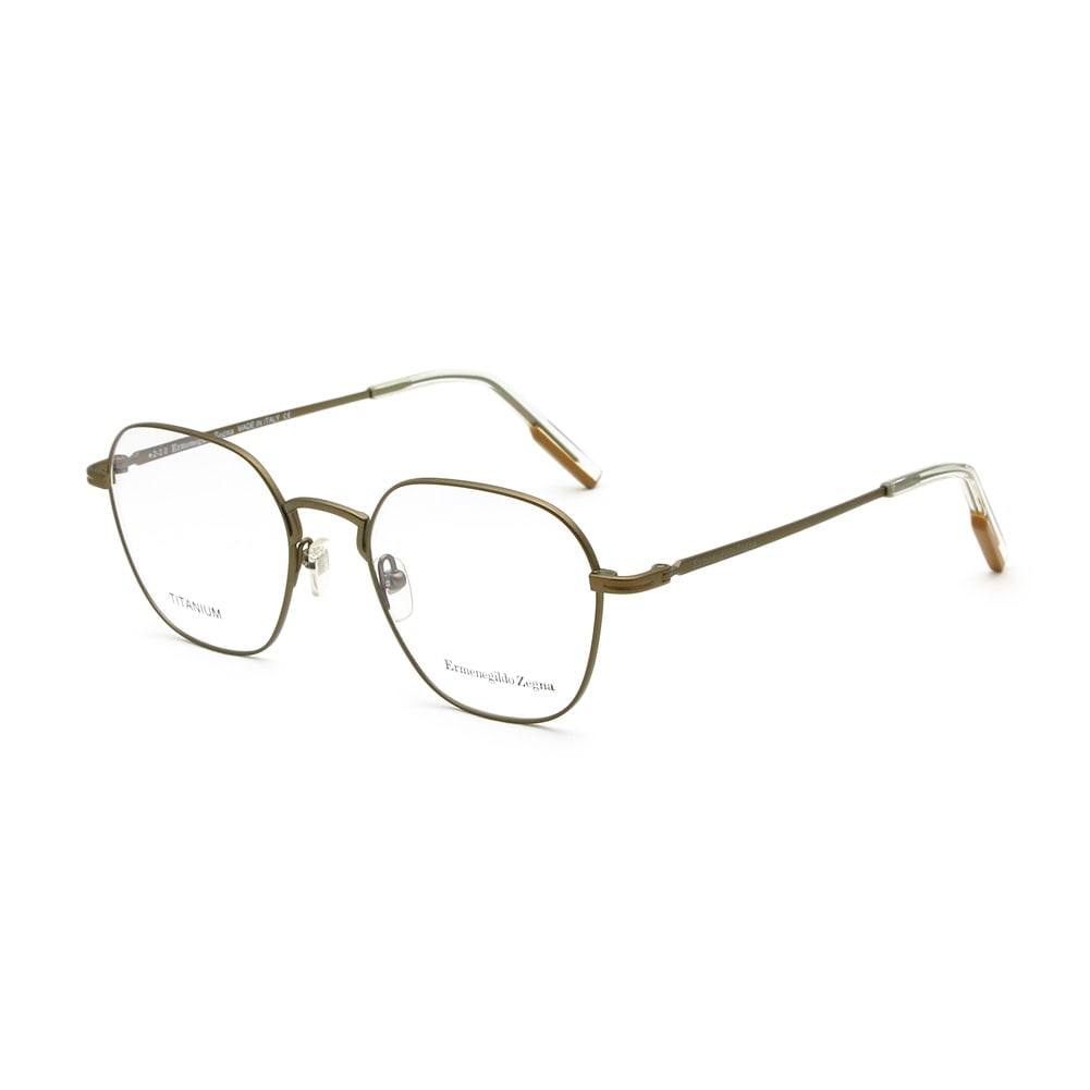 エルメネジルド・ゼニア メガネ EZ5207/V-036 ブロンズ ノーズパッド メンズ 眼鏡フレーム のみ Ermenegildo Zegna【送料無料（※北海道・沖縄は1,000円）】