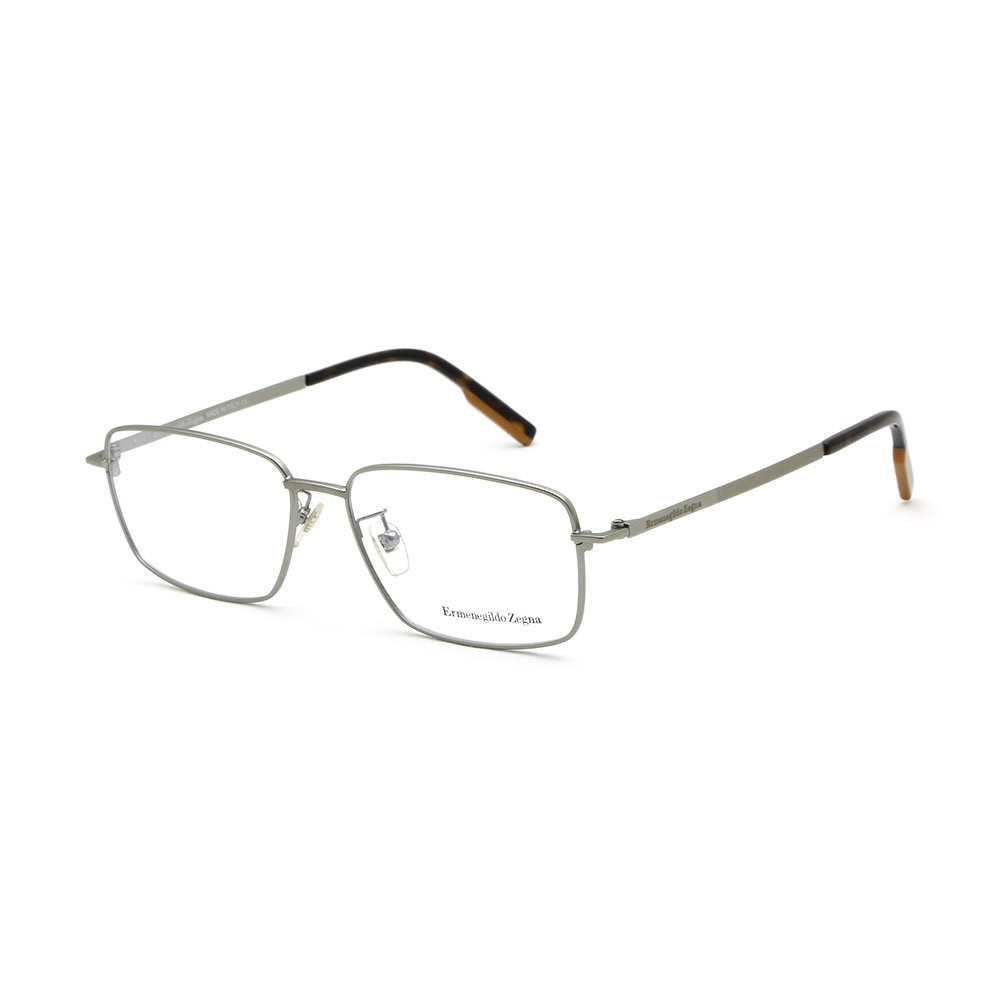 エルメネジルド・ゼニア メガネ EZ5213-D/V-012 シルバー ノーズパッド メンズ 眼鏡フレーム のみ Ermenegildo Zegna【送料無料（※北海道・沖縄は1,000円）】