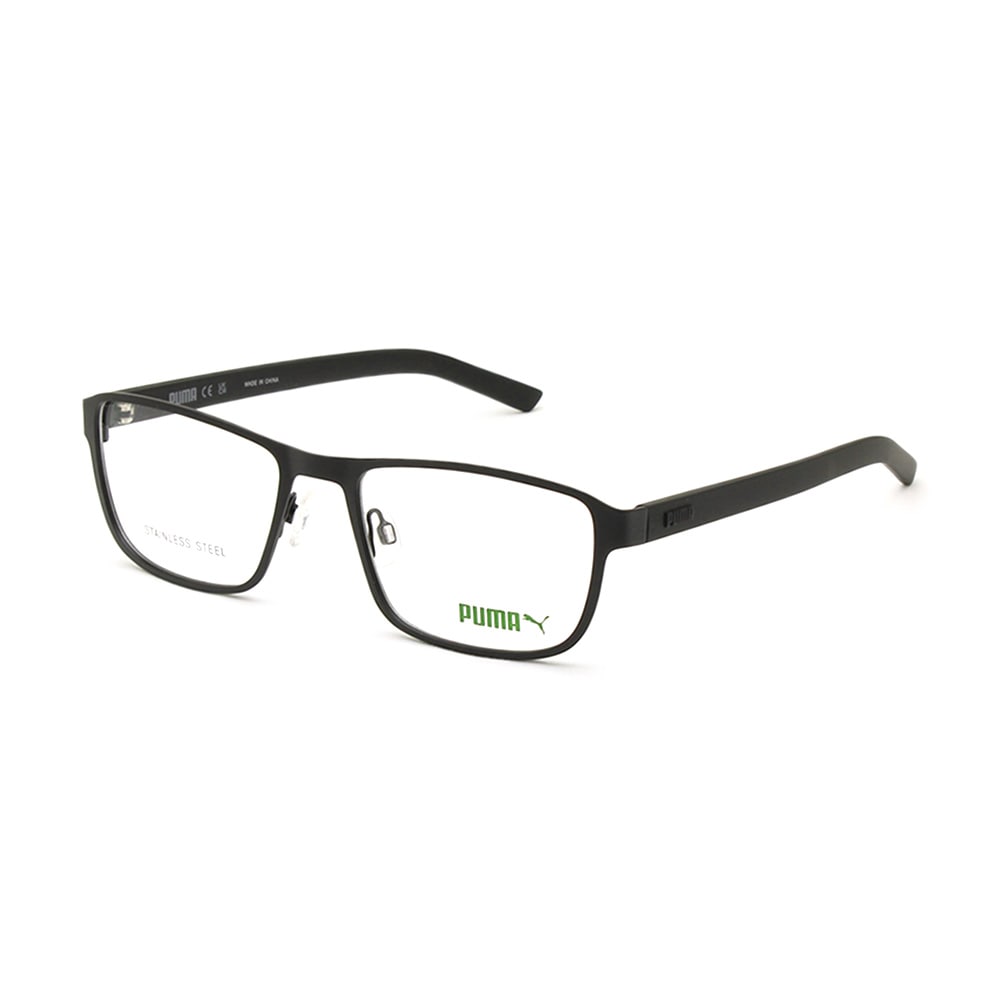 【国内正規品】PUMA プーマ 眼鏡 フレーム のみ PU0498O-001 マットブラック ノーズパッド メンズ【送料無料（※北海道・沖縄は1,000円）】