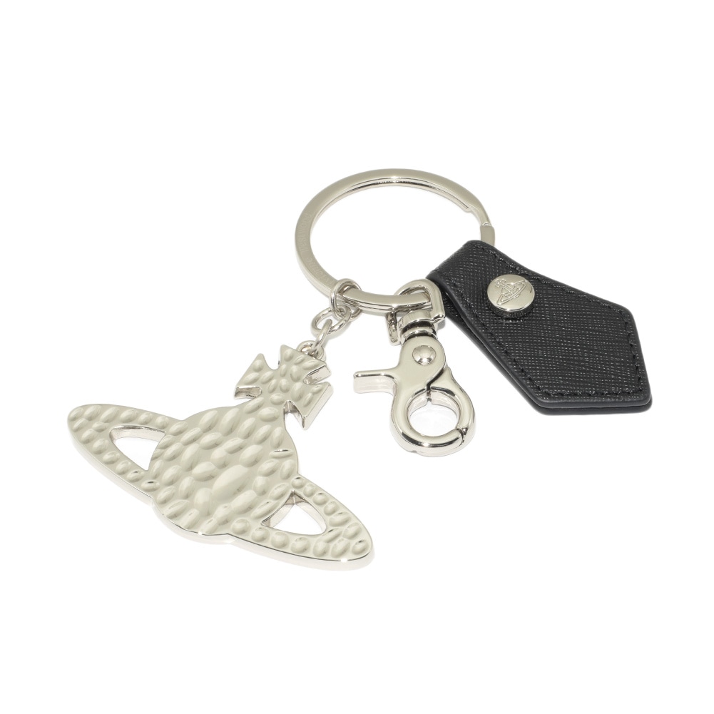 ヴィヴィアンウエストウッド キーホルダー 82030016-OM0009-N401 HAMMERED ORB KEYRING シルバー キーリング【送料無料（※北海道・沖縄は1,000円）】