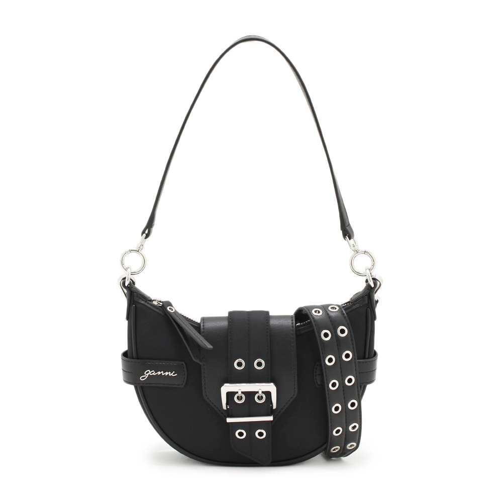 GANNI ガニー ボディバッグ A6134-099 Bucky Small Crossbody ブラック レディース ショルダーバッグ【送料無料（※北海道・沖縄は1,000円）】