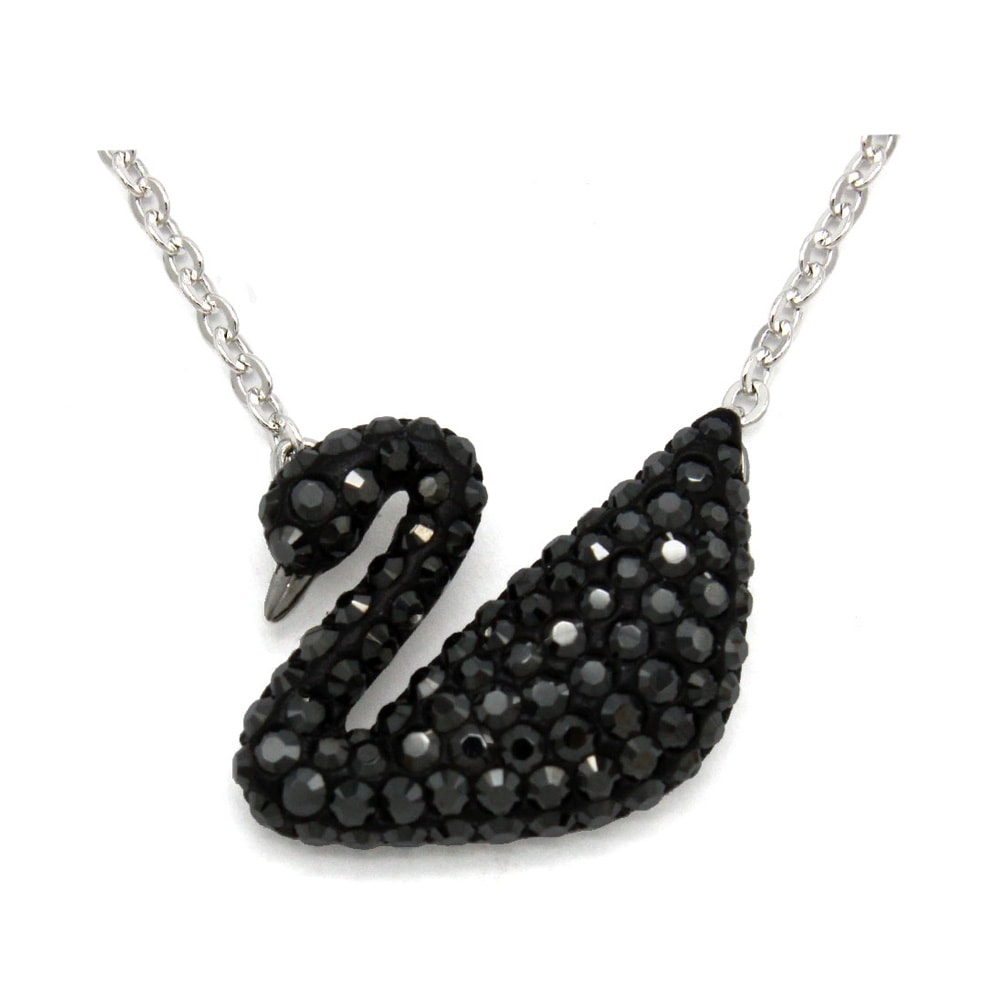 SWAROVSKI スワロフスキー ペンダント 5347329 Swan ブラック/シルバー レディース ネックレス【送料無料（※北海道・沖縄は1,000円）】