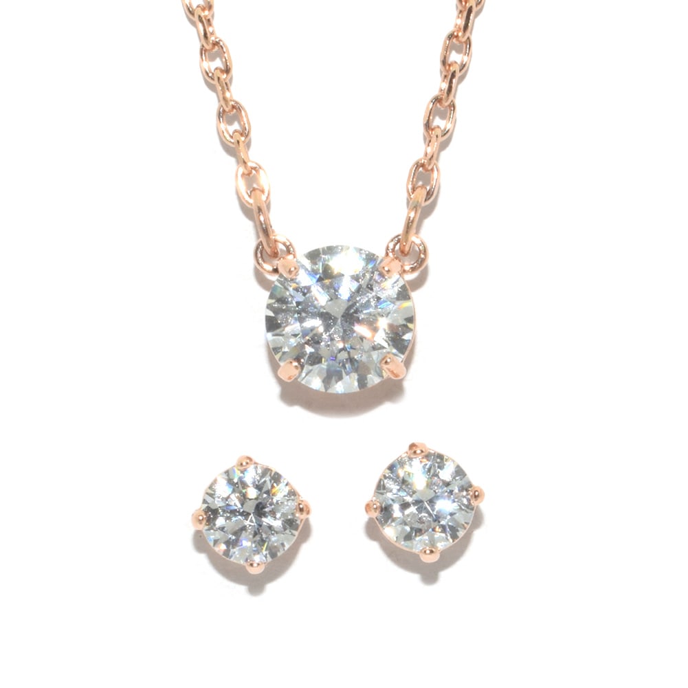 SWAROVSKI スワロフスキー ペンダント ピアス セット 5616233 Stilla Attract ローズゴールド レディース【送料無料（※北海道・沖縄は1,000円）】