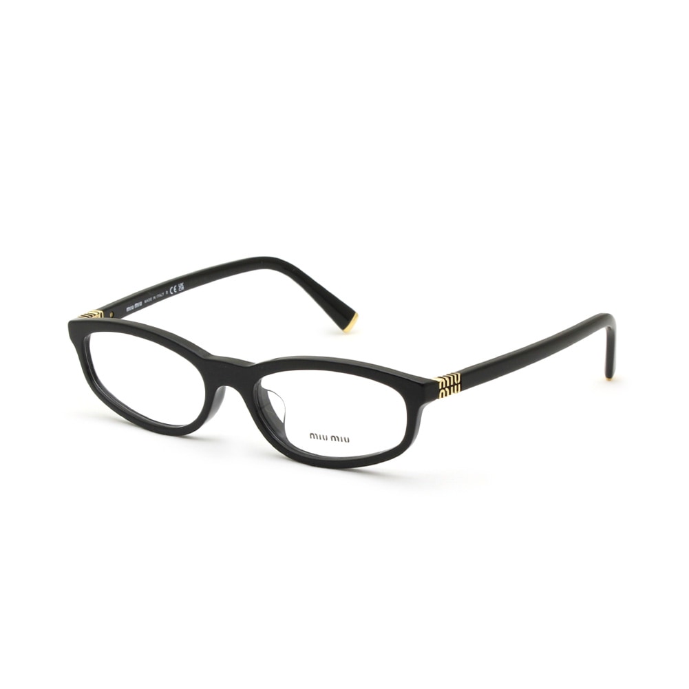 MIU MIU ミュウミュウ 眼鏡 フレーム のみ MU01ZVF 16K1O1 54 ブラック アジアンフィット レディース VMU 01Z-F 16K-1O1【送料無料（※北海道・沖縄は1,000円）】
