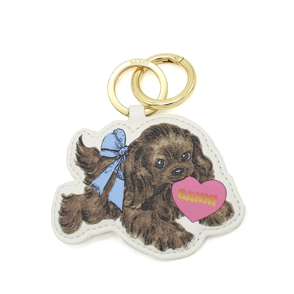 GANNI ガニー キーホルダー A7061-925 Dog Keyring レディース キーリング アクセサリー【送料無料（※北海道・沖縄は1,000円）】