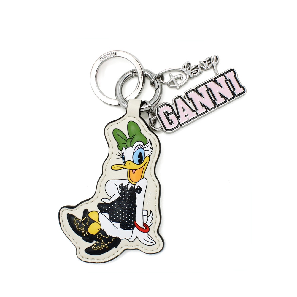 GANNI ガニー キーホルダー B3010218-135 Egret Daisy Duck White Keyring レディース キーリング アクセサリー【送料無料（※北海道・沖縄は1,000円）】