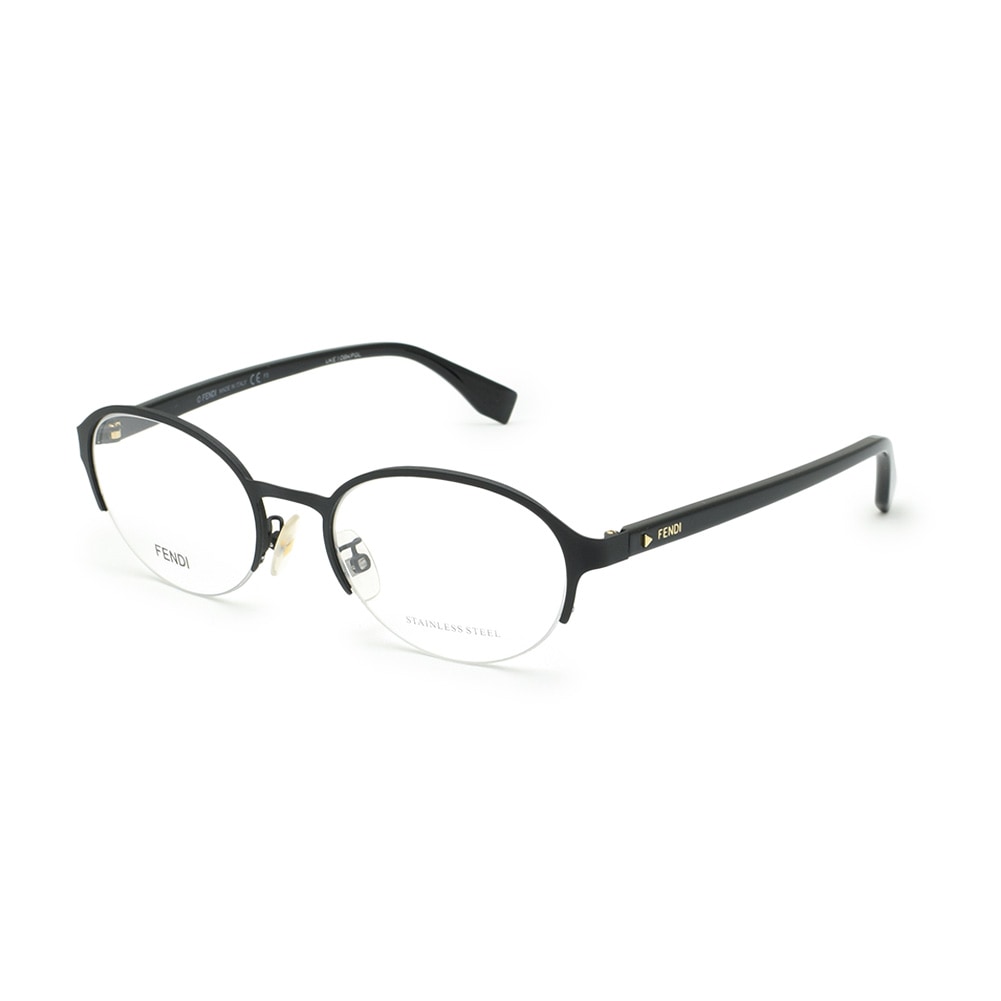 FENDI フェンディ メガネ フレーム FF 0338/F 003 52 ブラック ノーズ