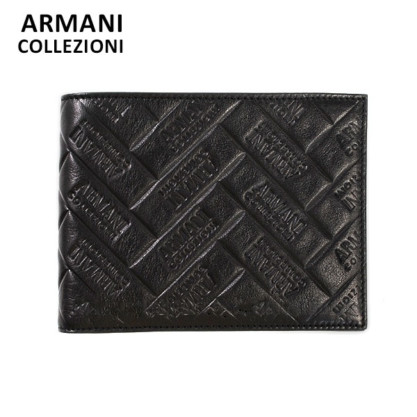 アルマーニ 財布 ARMANI COLLEZIONI YAM007 YCE85 80001 二つ折り 
