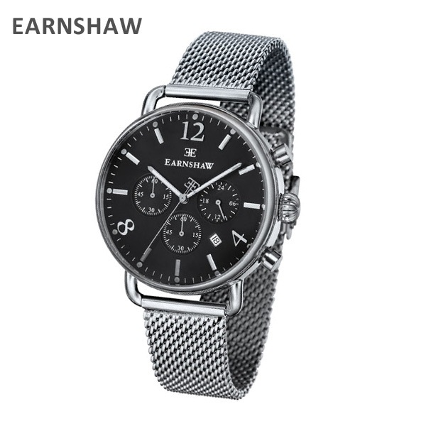 EARNSHAW アーンショウ 時計 腕時計 ES-8001-11 メッシュ シルバー 