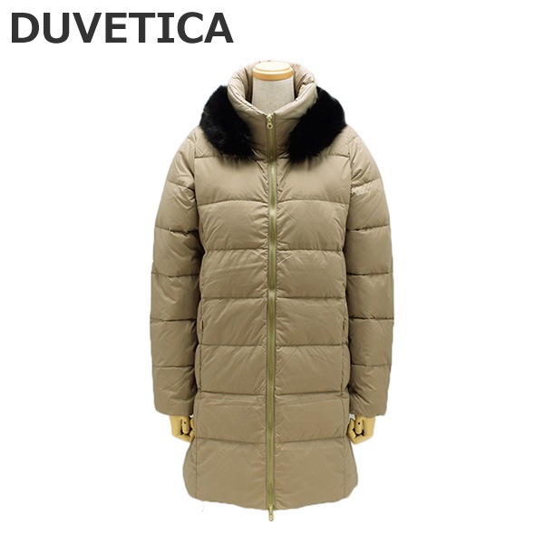 DUVETICA【レディース】ダウンジャケット フード付き 38サイズ DUVETICA（デュベティカ） ダウンジャケット 38 ブラック レディース