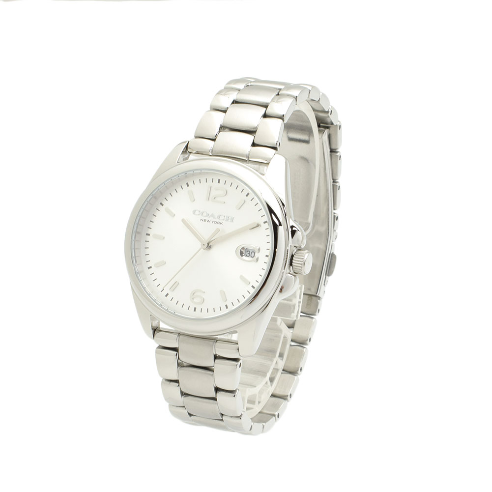COACH コーチ ストーン シェル レディース ホワイトクォーツ COACH - 31【美品】COACH コーチ時計 レディース腕時計 ホワイト