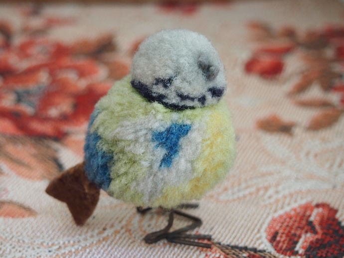 ヴィンテージ Steiff（シュタイフ）社 ぽんぽん 小鳥 VI546