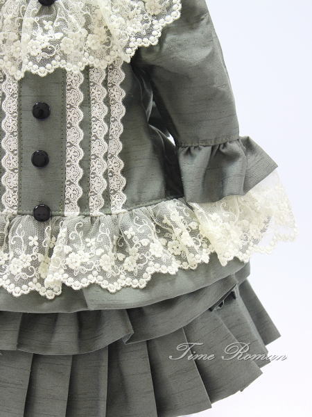 58cm前後　ドール用ツーピース、ボンネット　セット 58cm前後 ドール用ツーピース＆ボンネット SET ⑩ | ドール関連