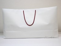 ドール ／人形用  オリジナル手提袋 特大 （ショッピングバッグ・無地ホワイト） W90ｃｍ