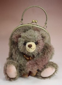 BiBi Bear/おさいふベアBag モスグリーン|アーティストベア|テディベア