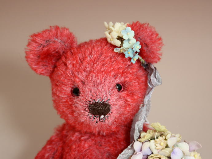 テディベア　Red テディベア RB.25 BH Red check | RAINY's STORE