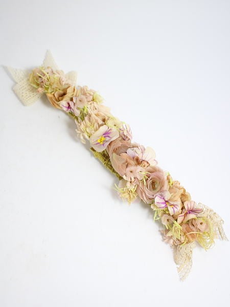 *HERMES*Knot Bloom 花柄 シルク カチューシャ 4.5cm幅 オシャレ☆4.5cm幅】HERMES Knot Bloom カチューシャ (HERMES