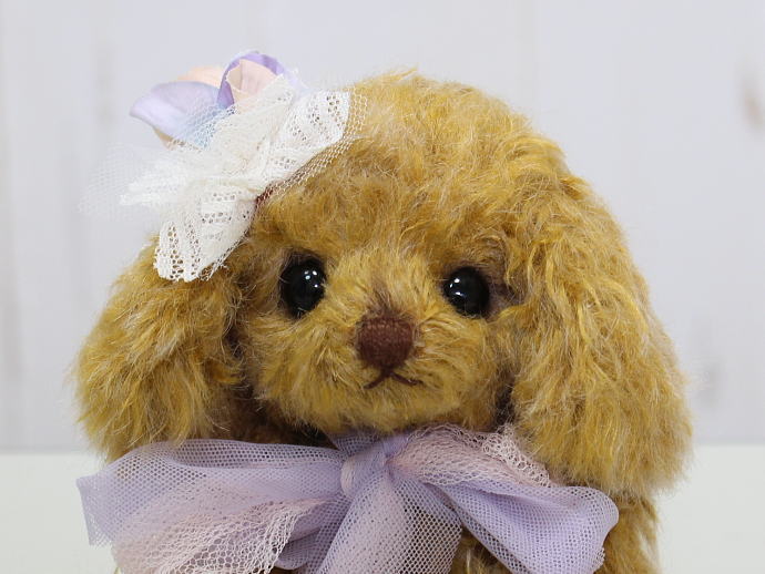 可愛いトイプードル 犬ちゃん テディベア 作家 ハンドメイド