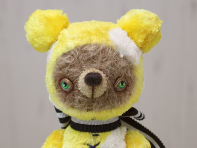 DROP BEAR / ドットベア（イエロー） | テディベア,アーティストベア
