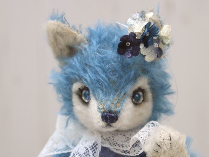 Mori's Bear / ちび狼（ブルー） | テディベア,アーティストベア