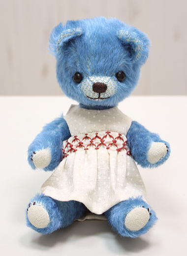 グレーブルーミニベア 海外作家様 アーティストベア テディベア ハンドメイド グレーブルーミニベア 海外作家様 アーティストベア テディベア