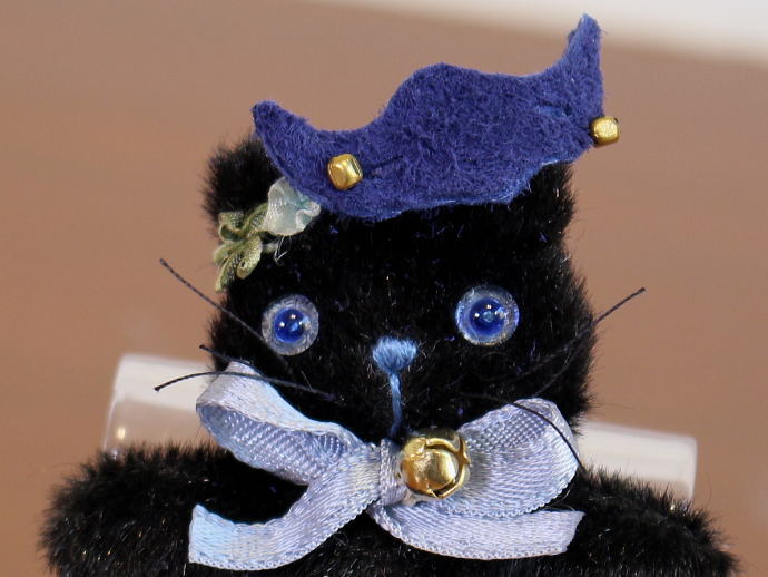 T&F Bears / ぺったん猫 黒 | テディベア,アーティストベア,T&F Bears